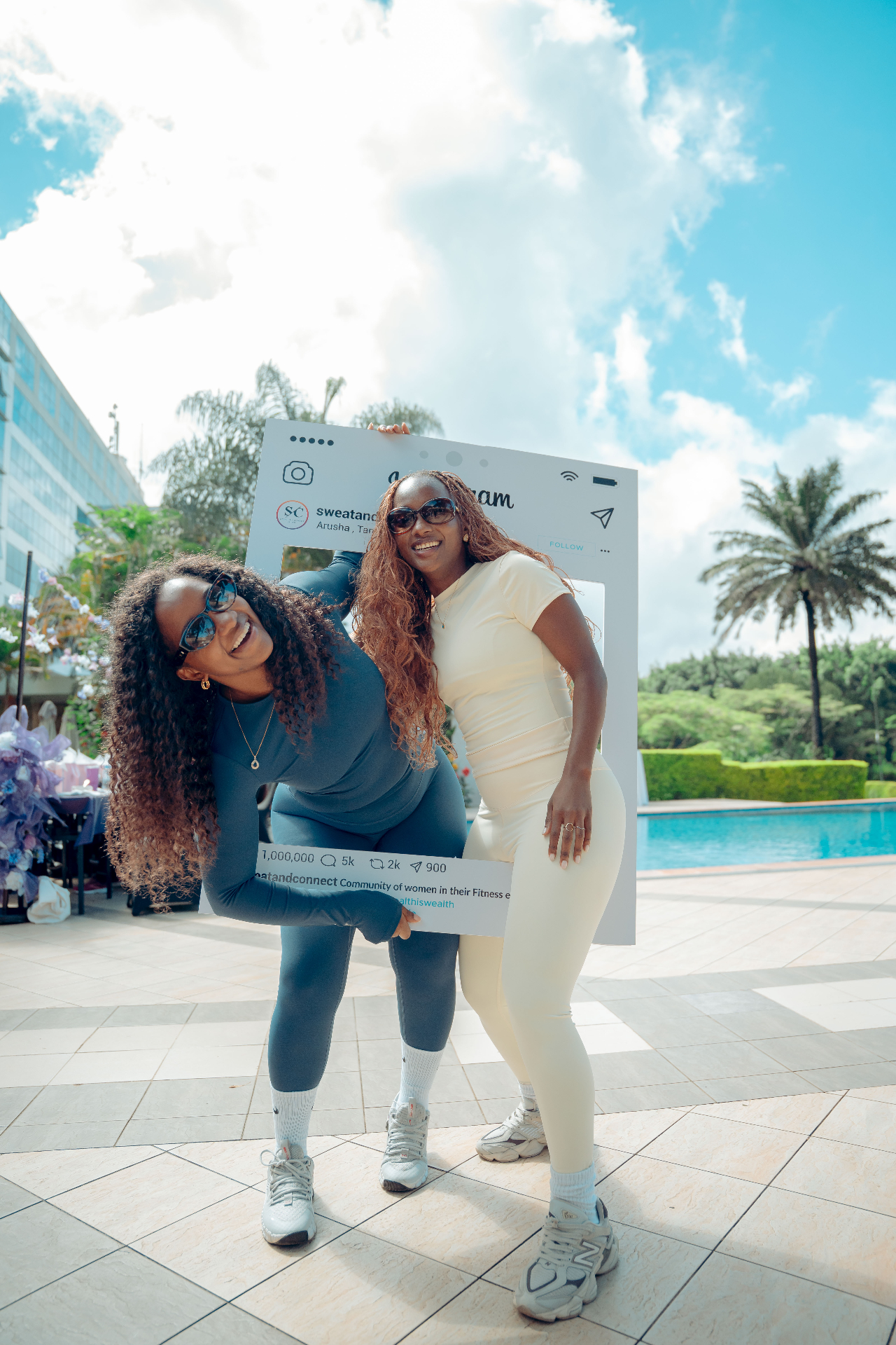Moureen Ovelin and Stiwe Dembe, founders of Sweat & Connect
